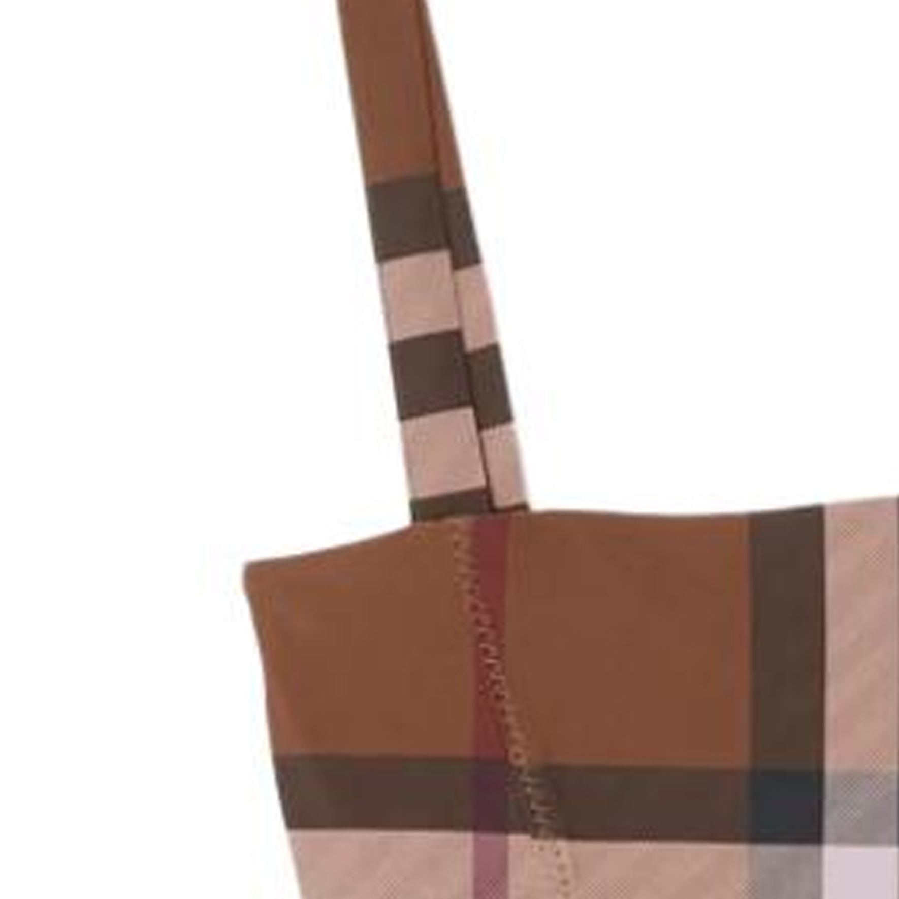 Details for (W) Traje de baño Burberry SS23 Cuadrado Cuello Estampado Cuadros Marrón. 80663111