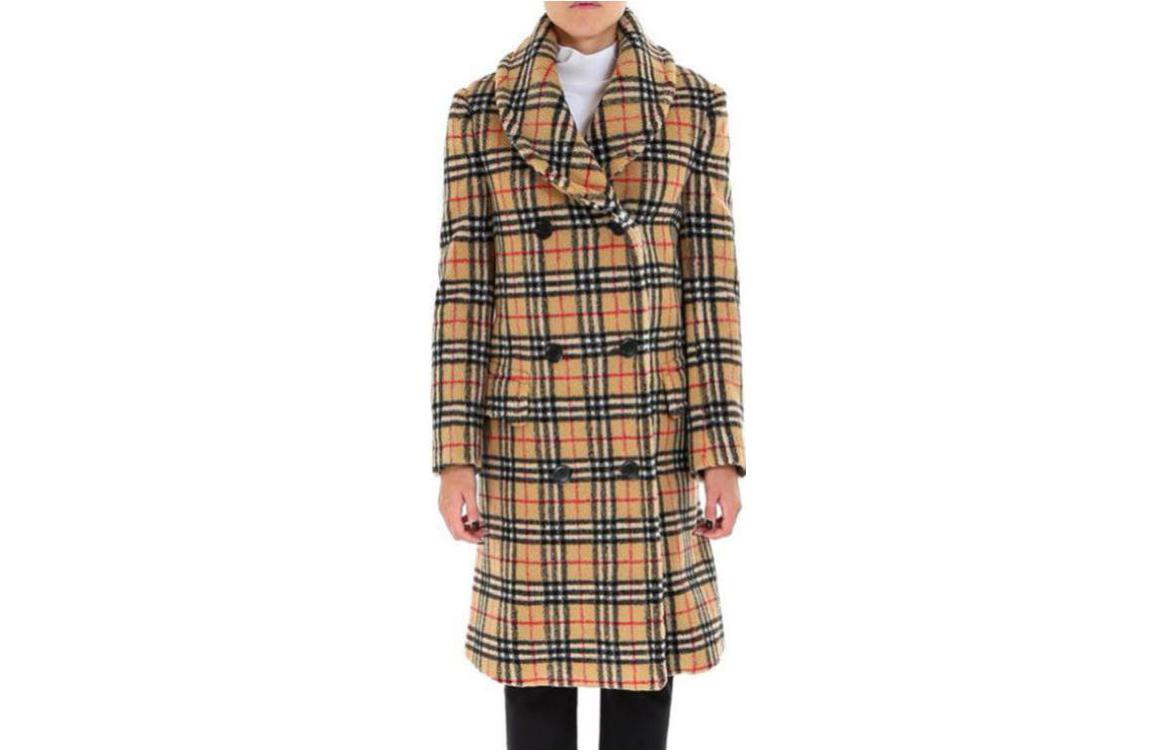 (Women) Burberry SS23  Checkered Colorblock Double-Breasted Long Trench Coat. 80038421 圖 2