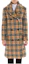 Order (Women) Burberry SS23 Checkered Colorblock Double-Breasted Long Trench Coat. 80038421