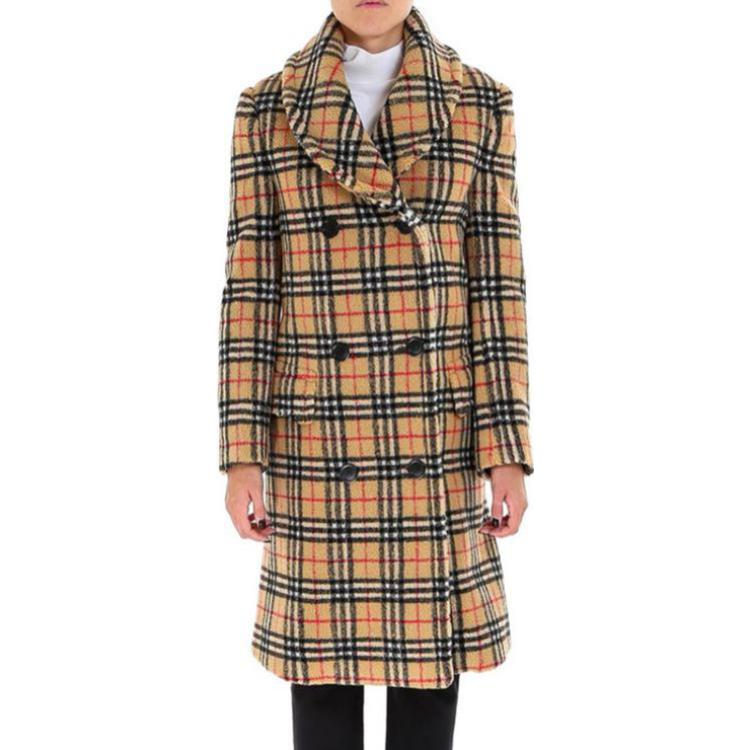 (Women) Burberry SS23  Checkered Colorblock Double-Breasted Long Trench Coat. 80038421 圖 3