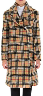 (Women) Burberry SS23 Checkered Colorblock Double-Breasted Long Trench Coat. 80038421 Lookbook (Women) Burberry SS23 Checkered Colorblock Double-Breasted Long Trench Coat. 80038421