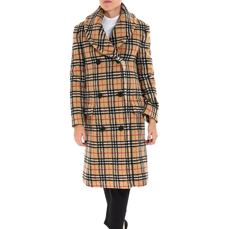 (Women) Burberry SS23  Checkered Colorblock Double-Breasted Long Trench Coat. 80038421 圖 4