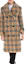 Shop (Women) Burberry SS23 Checkered Colorblock Double-Breasted Long Trench Coat. 80038421