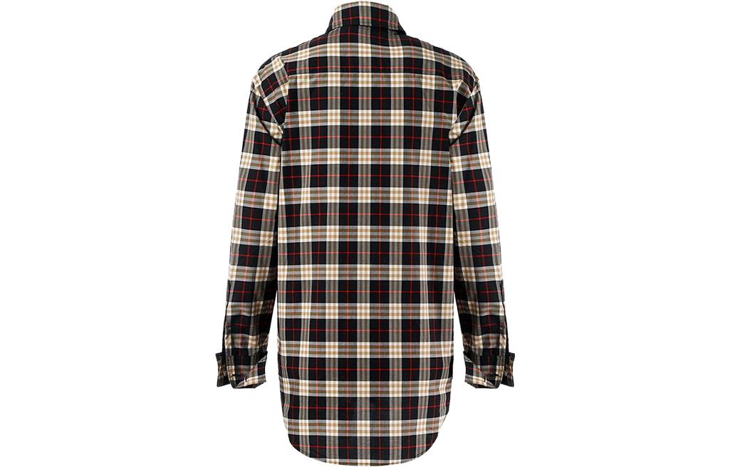 (Women) Burberry SS23  Checkered Long-Sleeve Shirt with Collared Design Multicolor 8008181 圖 3