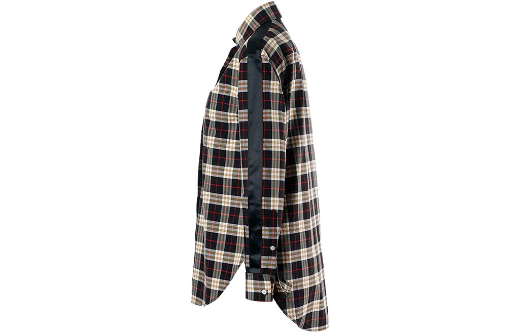 (Women) Burberry SS23  Checkered Long-Sleeve Shirt with Collared Design Multicolor 8008181 圖 4