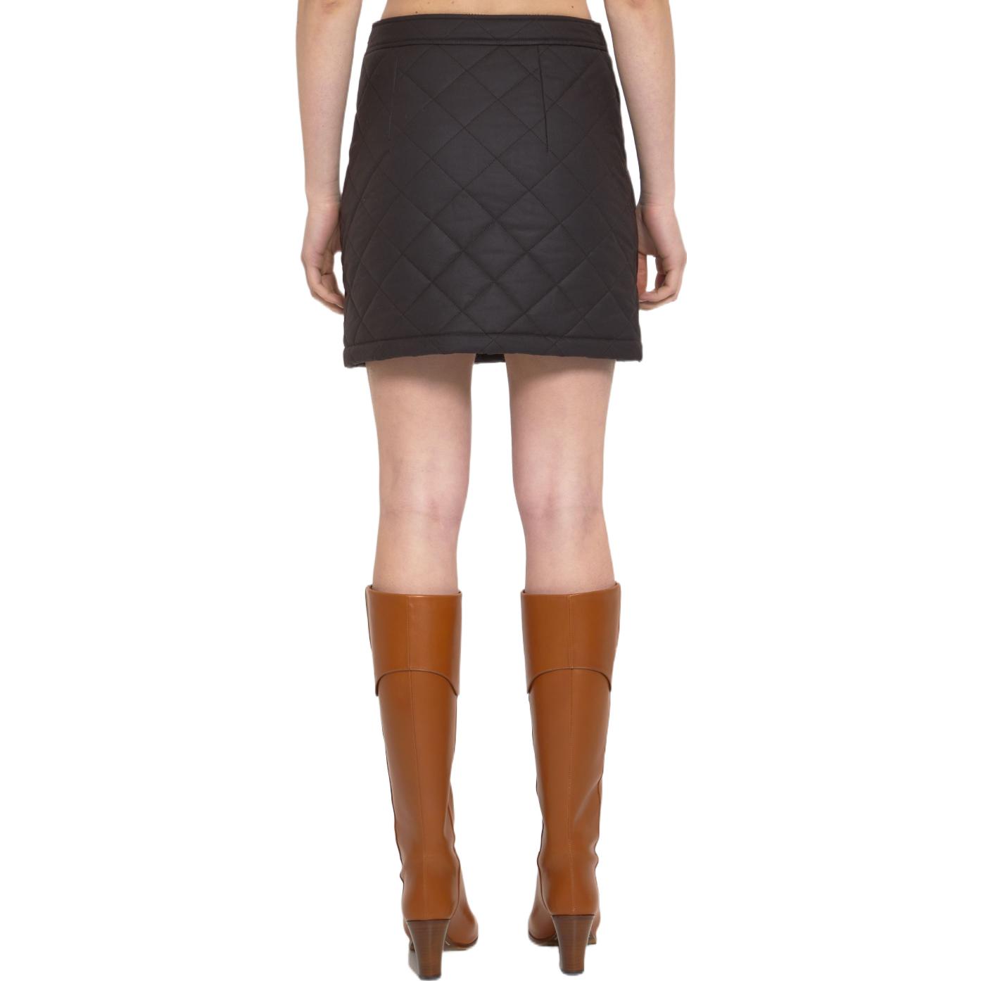 Shop (W) Burberry SS23 格紋迷你裙 棕色 80651121