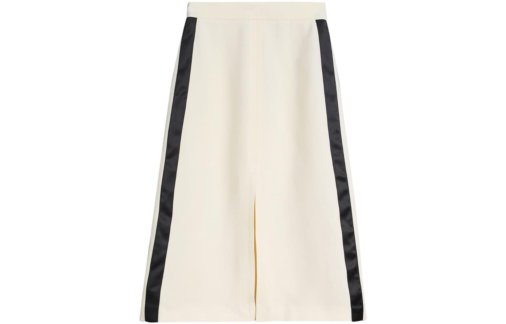 (Women) Burberry SS23  Colorblock Stripe Midi Casual Dress Beige. 40751501