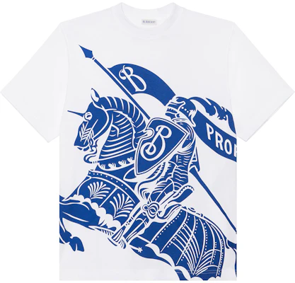 (W) Burberry SS23 Kaos Putih Crewneck Equestrian Knight Print. 80776681 Buy (W) Burberry SS23 Kaos Putih Crewneck Equestrian Knight Print. 80776681