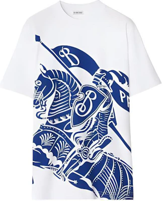 (W) Burberry SS23 Kaos Putih Crewneck Equestrian Knight Print. 80776681 Order (W) Burberry SS23 Kaos Putih Crewneck Equestrian Knight Print. 80776681