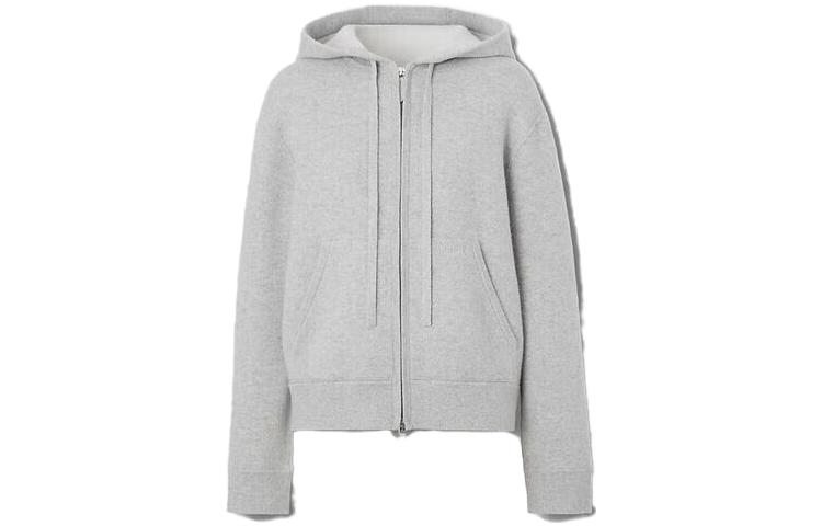 Order (W) 博柏利 SS23 灰色徽标刺绣拉链卫衣. 80635671