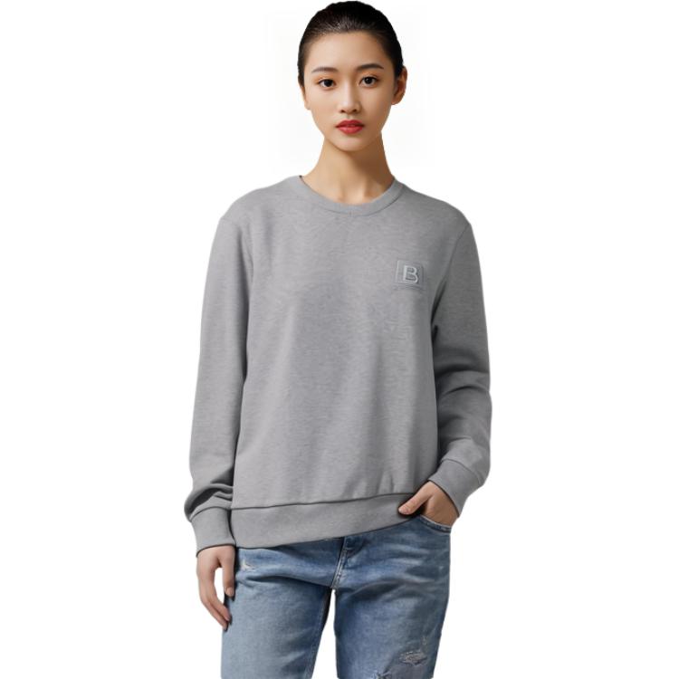 Sizing (W) 巴宝莉 SS23 灰色标志印花圆领套头衫 80669031