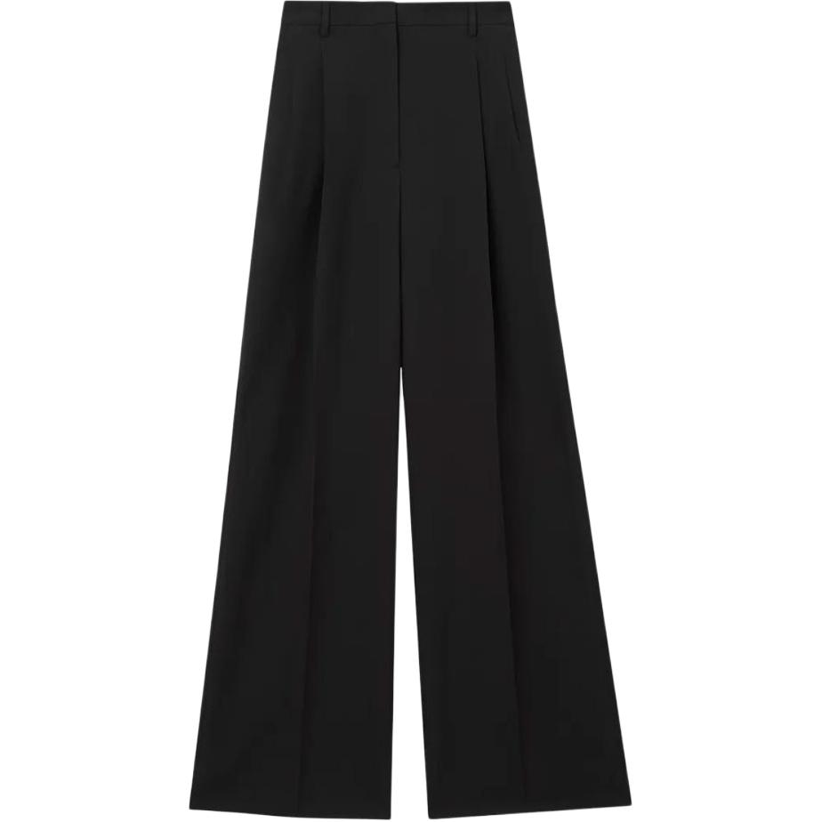 (Women) Burberry SS23  High-Waist Straight-Leg Casual Pants Black. 80650691 圖 2