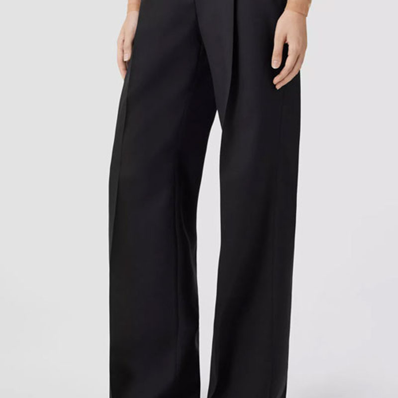 (Women) Burberry SS23  High-Waist Straight-Leg Casual Pants Black. 80650691 圖 7