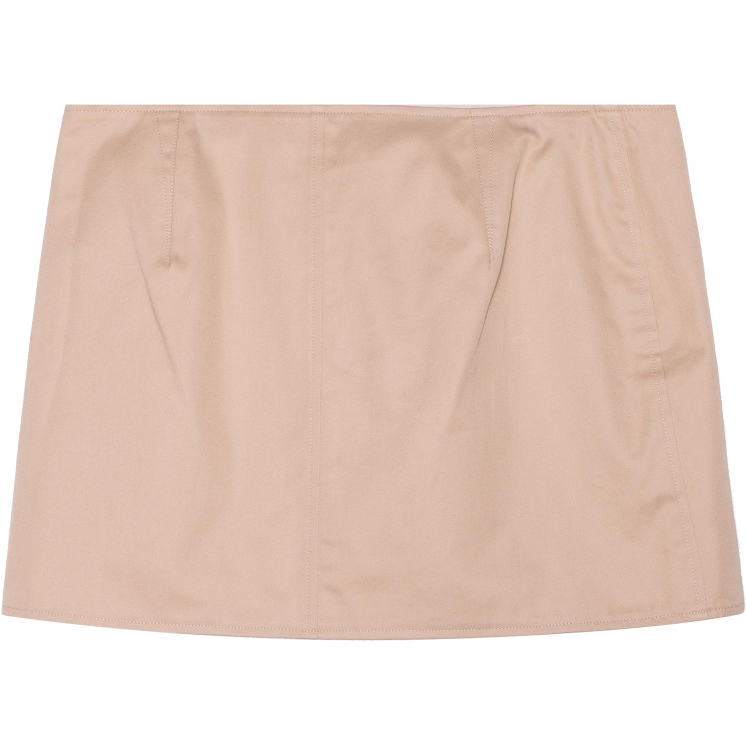 Lookbook (W) 버버리 SS23 하이웨이스트 버튼 장식 캐주얼 스커트 라이트 누드. 80677471