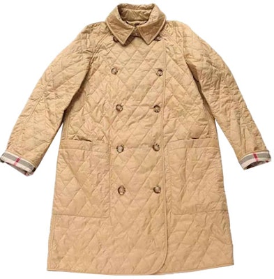 (W) Burberry SS23 Mantel Khaki Double-Breasted Panjang Sedang Bahan Katun. 80530431 Order (W) Burberry SS23 Mantel Khaki Double-Breasted Panjang Sedang Bahan Katun. 80530431