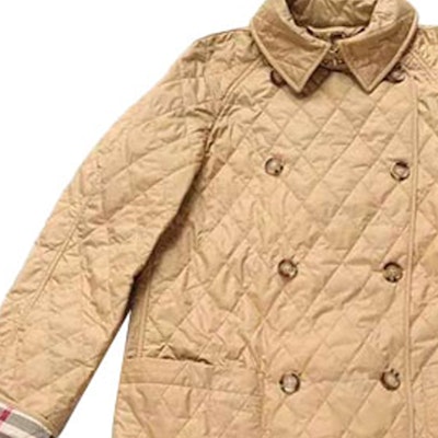 (W) Burberry SS23 Mantel Khaki Double-Breasted Panjang Sedang Bahan Katun. 80530431 Shop (W) Burberry SS23 Mantel Khaki Double-Breasted Panjang Sedang Bahan Katun. 80530431