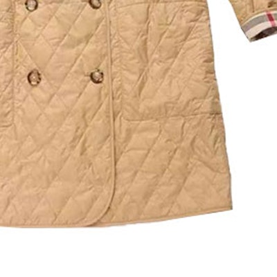 (W) Burberry SS23 Mantel Khaki Double-Breasted Panjang Sedang Bahan Katun. 80530431 Sizing (W) Burberry SS23 Mantel Khaki Double-Breasted Panjang Sedang Bahan Katun. 80530431