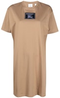 (Women) Burberry SS23 Logo Print Brown Short Sleeve Crewneck Dress. 80700001 (Women) Burberry SS23 Logo Print Brown Short Sleeve Crewneck Dress. 80700001