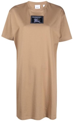 (W) バーバリー SS23 ロゴプリント ブラウン クルーネック 半袖ドレス 80700001 Buy (W) バーバリー SS23 ロゴプリント ブラウン クルーネック 半袖ドレス 80700001