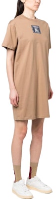 (W) バーバリー SS23 ロゴプリント ブラウン クルーネック 半袖ドレス 80700001 Purchase (W) バーバリー SS23 ロゴプリント ブラウン クルーネック 半袖ドレス 80700001