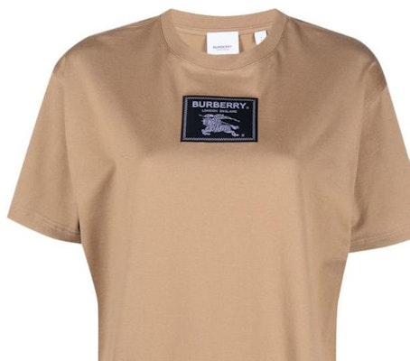 (W) バーバリー SS23 ロゴプリント ブラウン クルーネック 半袖ドレス 80700001 Details for (W) バーバリー SS23 ロゴプリント ブラウン クルーネック 半袖ドレス 80700001