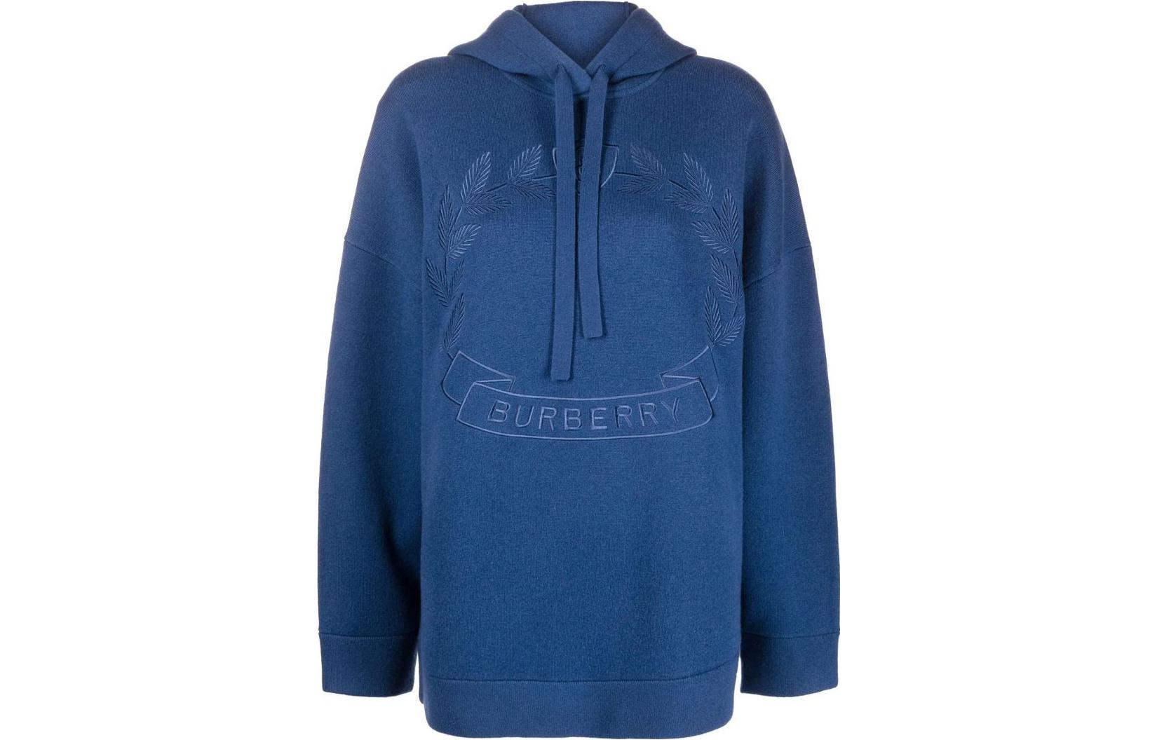 (Women) Burberry SS23  Navy Blue Hoodie with Badge Embroidery. 80656071 圖 2