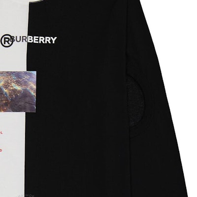 (Women) Burberry SS23 Oversized Colorblock Long-Sleeve Shirt Black/White 80246571 Details for (Women) Burberry SS23 Oversized Colorblock Long-Sleeve Shirt Black/White 80246571