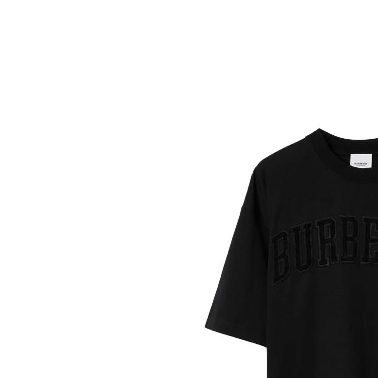 Purchase (W) 버버리 SS23 오버사이즈 레이스 로고 티셔츠 블랙 80700051