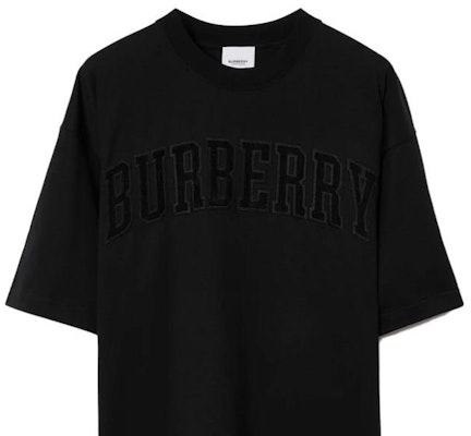 (Women) Burberry SS23 Oversized Lace Logo T-Shirt Black 80700051 Sizing (Women) Burberry SS23 Oversized Lace Logo T-Shirt Black 80700051