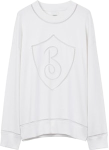 (W) 博柏利 SS23 图案印花圆领长袖卫衣 - 白色 80678211 Order (W) 博柏利 SS23 图案印花圆领长袖卫衣 - 白色 80678211