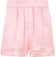 Order (W) 버버리 SS23 핑크 탄력 허리 스트레이트 컷 캐주얼 반바지 80715341