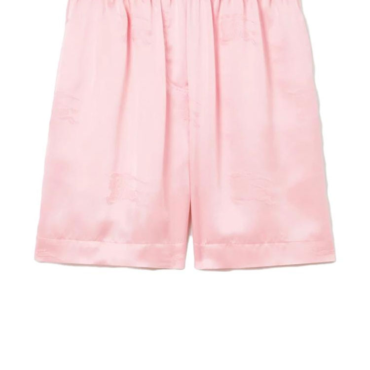 Sizing (W) 버버리 SS23 핑크 탄력 허리 스트레이트 컷 캐주얼 반바지 80715341