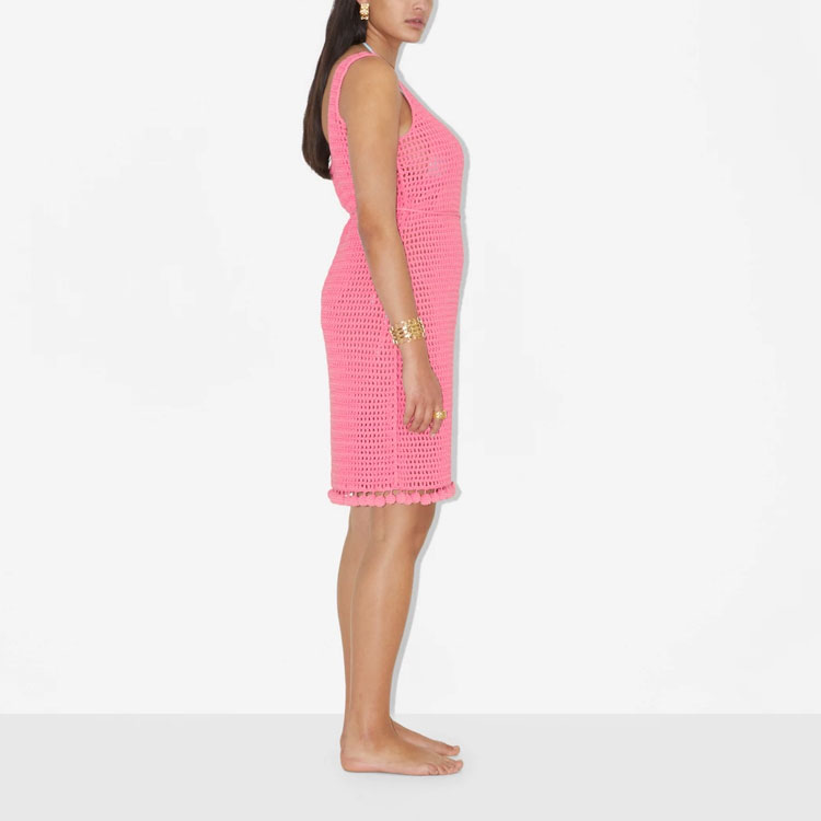 (Women) Burberry SS23  Pink Knitted Cut-Out Strappy Sleeveless Dress. 80716391 圖 5