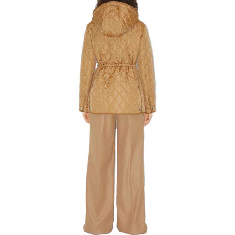 Purchase (W) 博柏利SS23米色连帽棉质菱格夹克 80709681