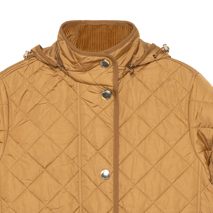 Sizing (W) 博柏利SS23米色连帽棉质菱格夹克 80709681