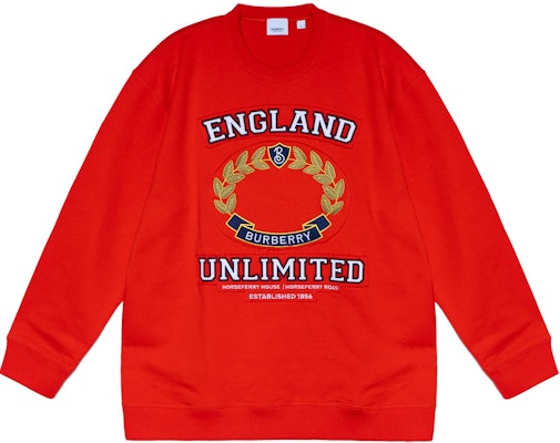 (Women) Burberry SS23 Red Oversized Pullover Sweatshirt with Letter Logo Print. 80657731 Buy (Women) Burberry SS23 Red Oversized Pullover Sweatshirt with Letter Logo Print. 80657731