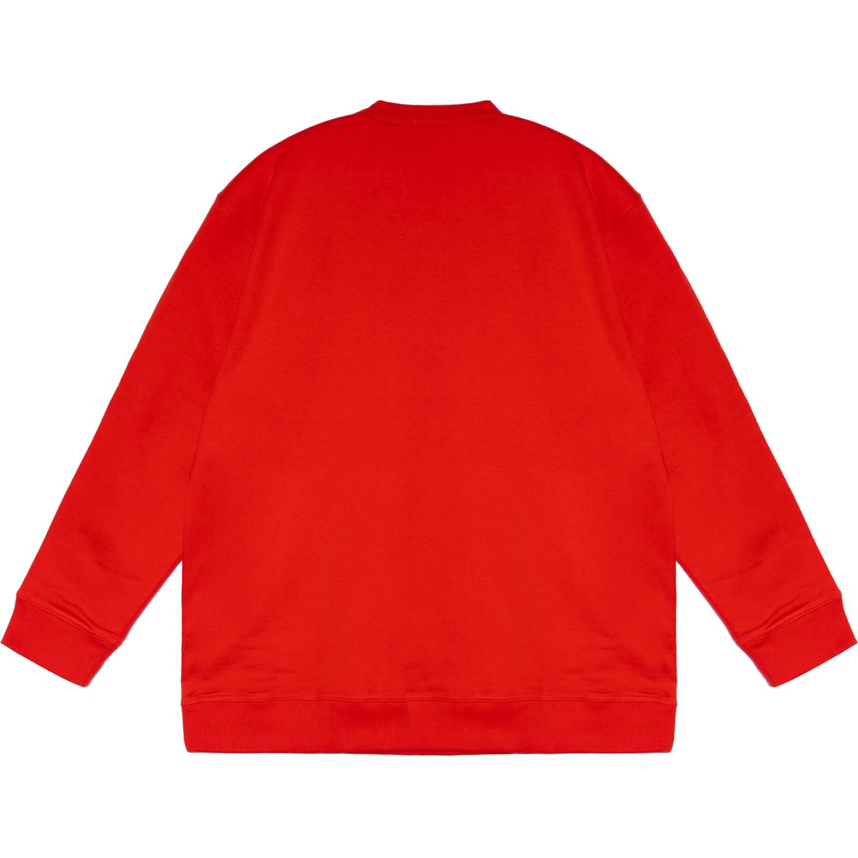 Lookbook (Women) Burberry SS23  Red Oversized Pullover Sweatshirt with Letter Logo Print. 80657731