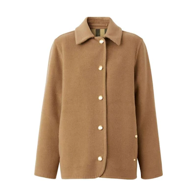 (Women) Burberry SS23 Single-Breasted Brown Minimalist Jacket 80651981