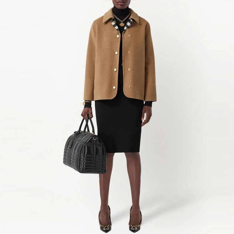 (Women) Burberry SS23  Single-Breasted Brown Minimalist Jacket 80651981 圖 3