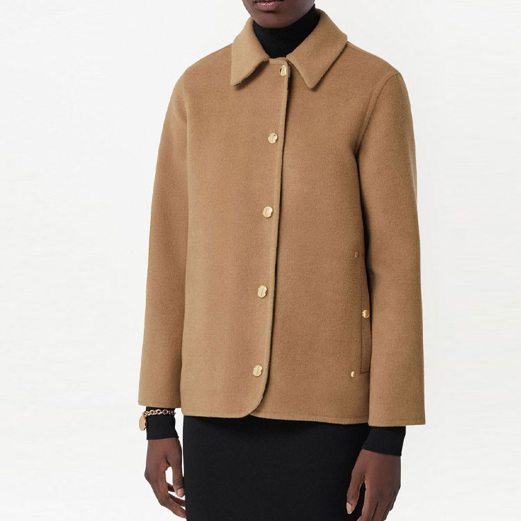 (Women) Burberry SS23  Single-Breasted Brown Minimalist Jacket 80651981 圖 5