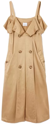 (W) Burberry SS23 Dress Tanpa Lengan Double-Breasted Khaki. 80711881 Buy (W) Burberry SS23 Dress Tanpa Lengan Double-Breasted Khaki. 80711881