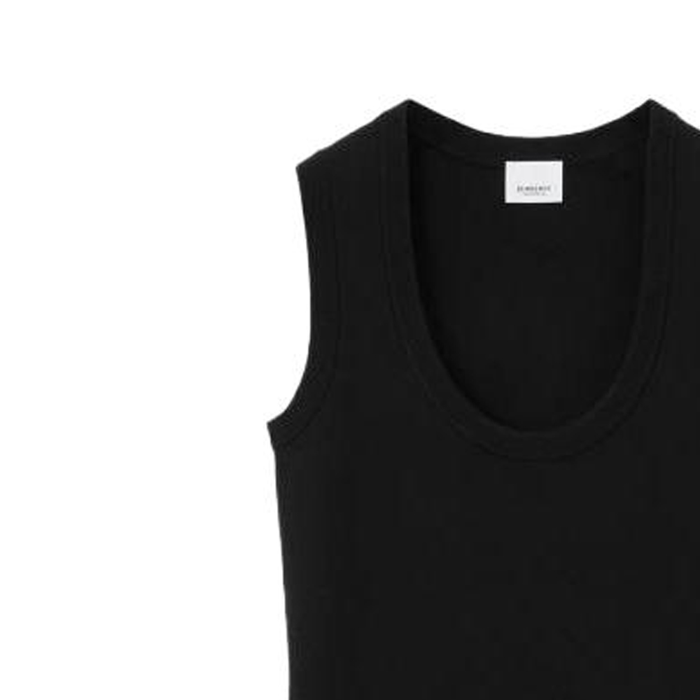 (Women) Burberry SS23  Sleeveless Solid Black Crew Neck Dress 80703641 圖 6