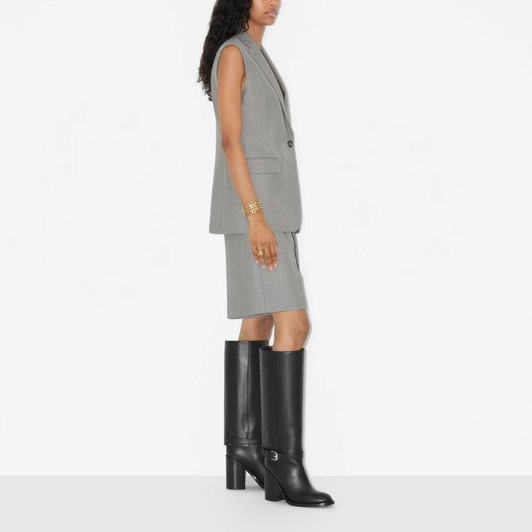 (Women) Burberry SS23  Sleeveless Wool Single Button Vest Grey. 80711531 圖 5