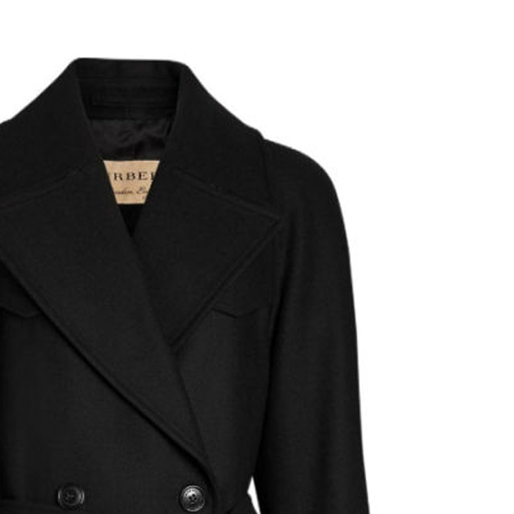 (Women) Burberry SS23  Solid Black Mid-Length Casual Coat Jacket 80042201 圖 5