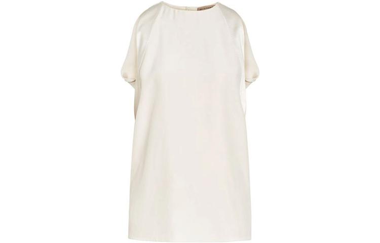 Order (W) 버버리 SS23 솔리드 컬러 민소매 크루넥 셔츠 화이트 80033781