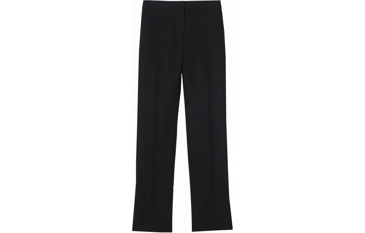 (Women) Burberry SS23  Solid Color Straight-Leg Zipper Jeans Black 80169381