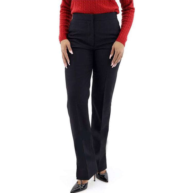 Lookbook (W) 버버리 SS23 솔리드 컬러 스트레이트 레그 지퍼 진 블랙 80169381