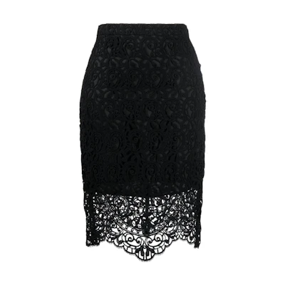(Women) Burberry SS23 Solid Lace Woven Midi Skirt Casual Long Skirt 80696201