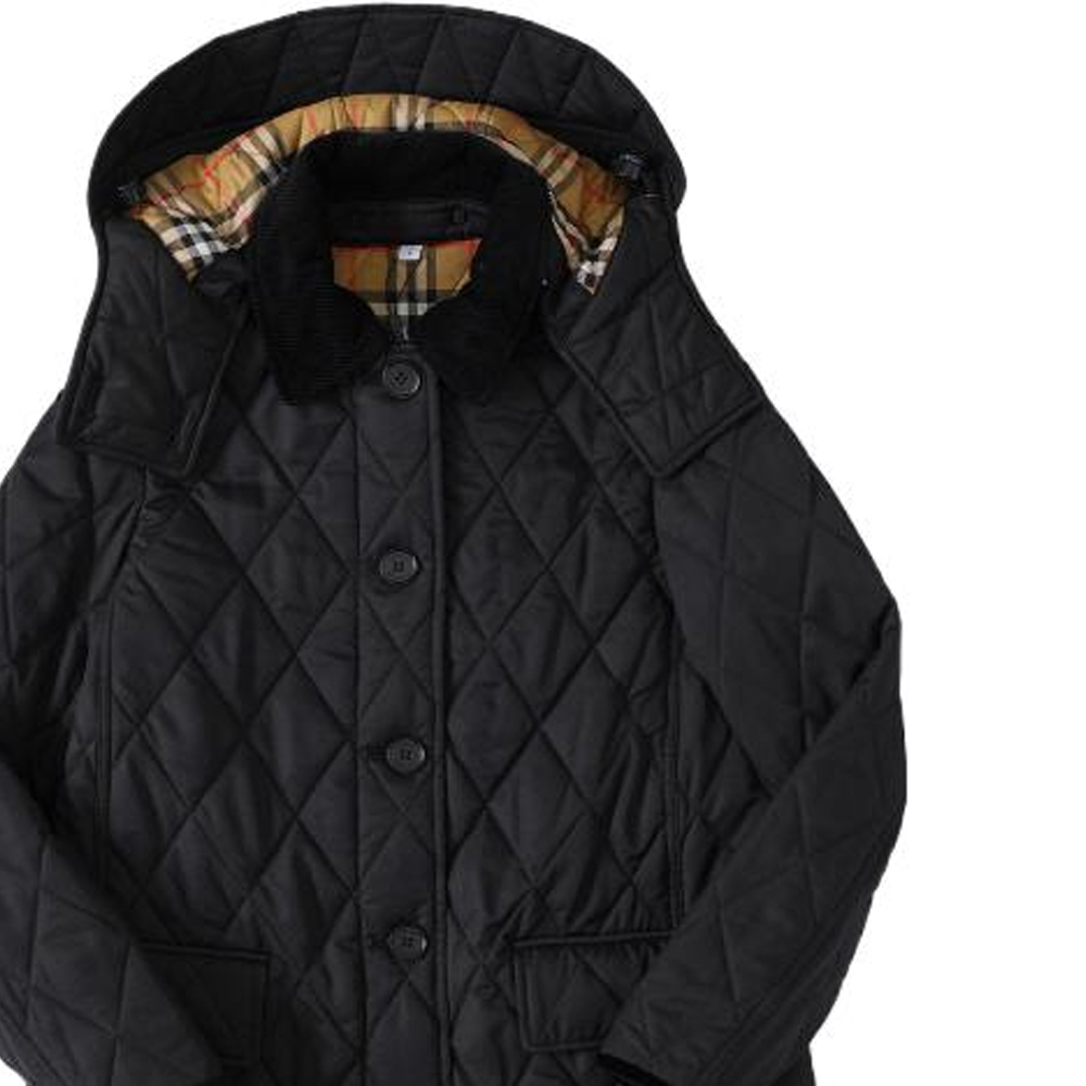 (Women) Burberry SS23  Solid Seam Hooded Casual Jacket Black 80571691 圖 7