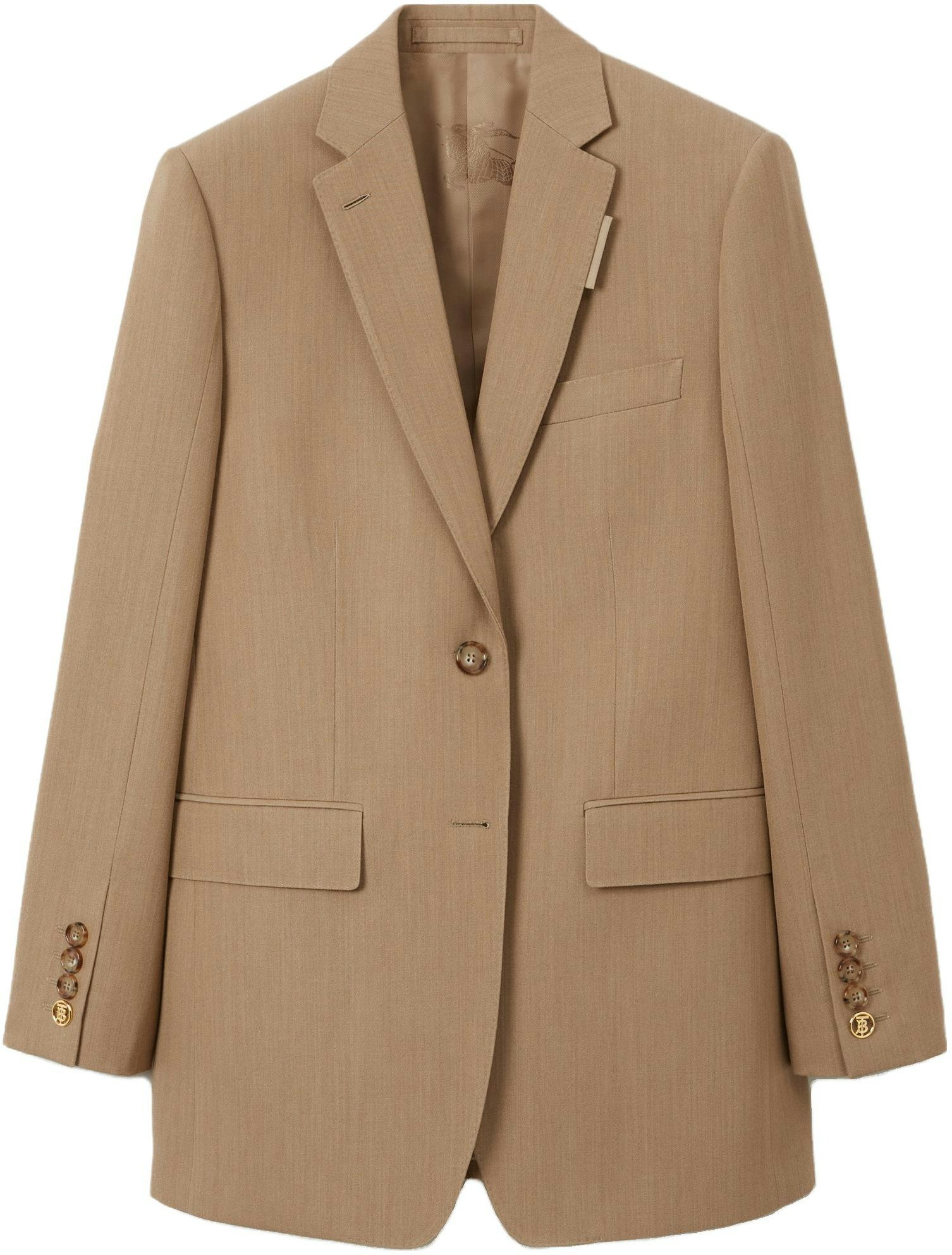 women-burberry-ss-23-solid-single-breasted-long-sleeve-blazer-in-camel-80659511